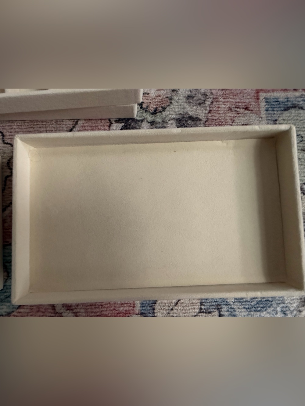 New Cream Color 12 piece Jewelry Organizer Tray Set - Picture 5 of 6